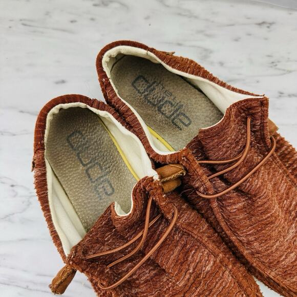 Hey Dude Wendy Stretch Rust Slip On Shoes Women’s Size 10 - Picture 8 of 10